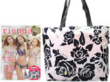 rienda 2013 Summer Style Book 《付録》 ロゴ入りroseプリントビッグサイズトートバッグ