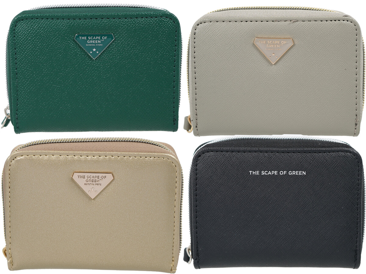 THE SCAPE OF GREEN やみつきサイフ 全5種 GREEN/GOLD/GREIGE×YELLOW/BLACK×Silver Logo/BLACK