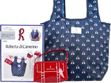 ROBERTA DI CAMERINO SHOPPING BAG & POUCH BOOK MARINE ver. 《付録》 マリンカラーのお買い物バッグ＆エナメル風バッグ型ポーチ