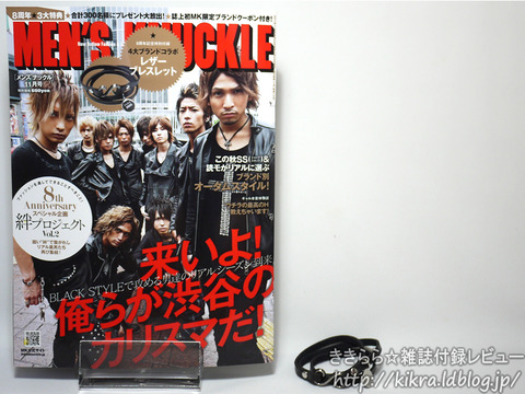 4大ブランドコラボ レザーブレスレット Men S Knuckle メンズナックル 11年 11月号 ブランドコラボ付録の詳細画像