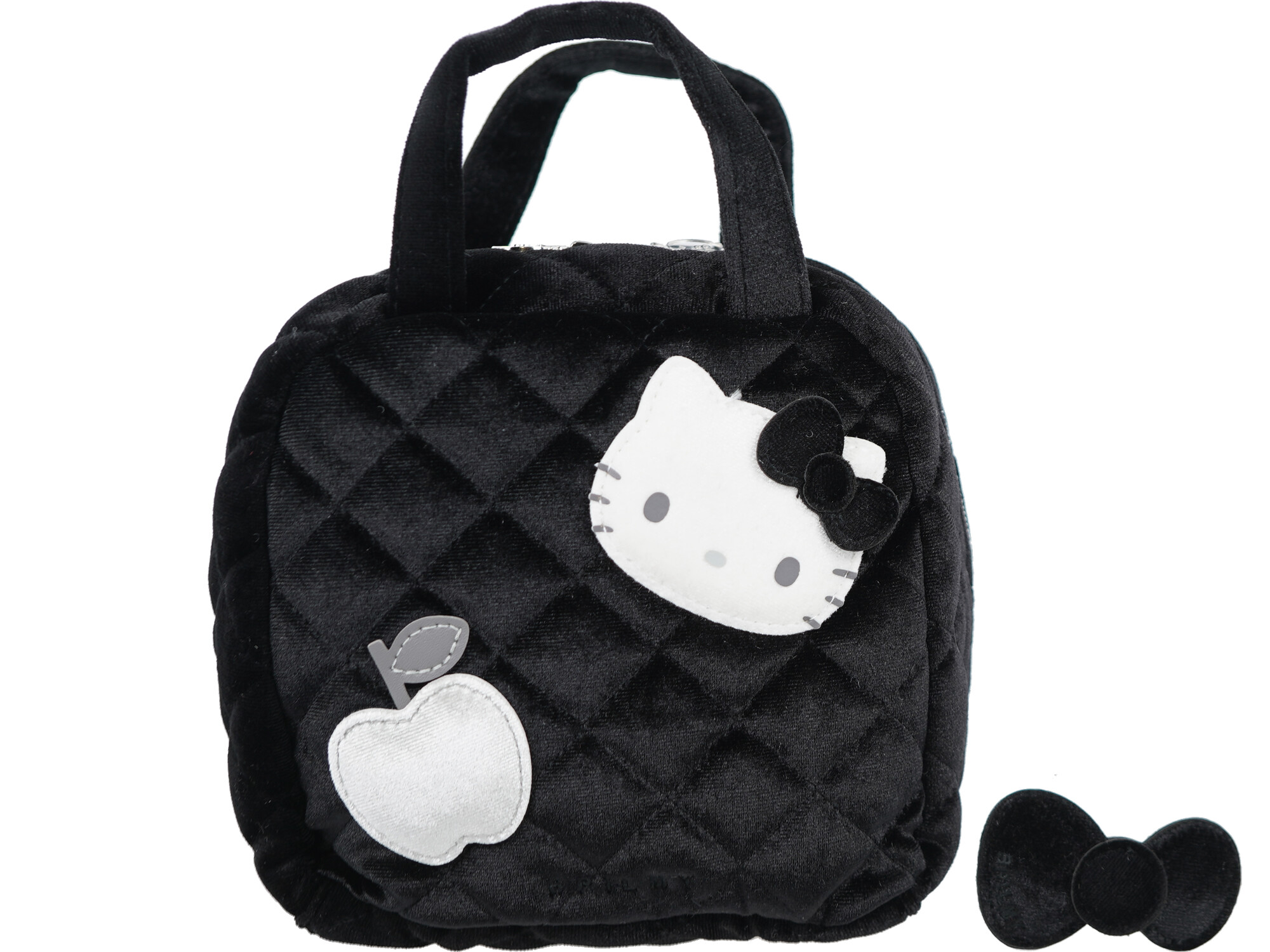 HELLO KITTY × BRILMY 中身が見えて時短がかなう ズボラに優しいコスメポーチ BOOK VELOUR BLACK ver.／SPECIAL PACKAGE