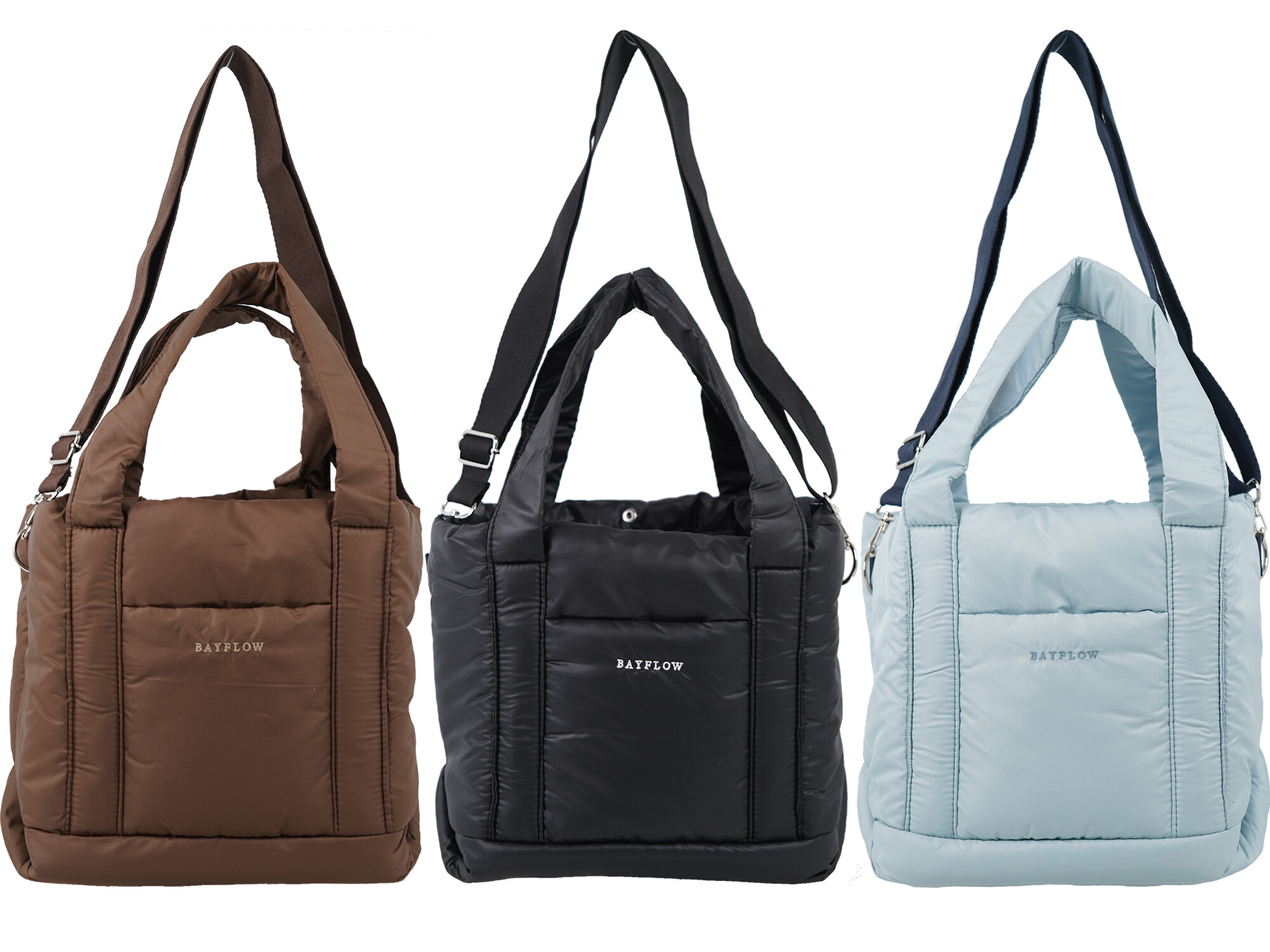 BAYFLOW 収納5ポケット キルティングバッグBOOK 全3種