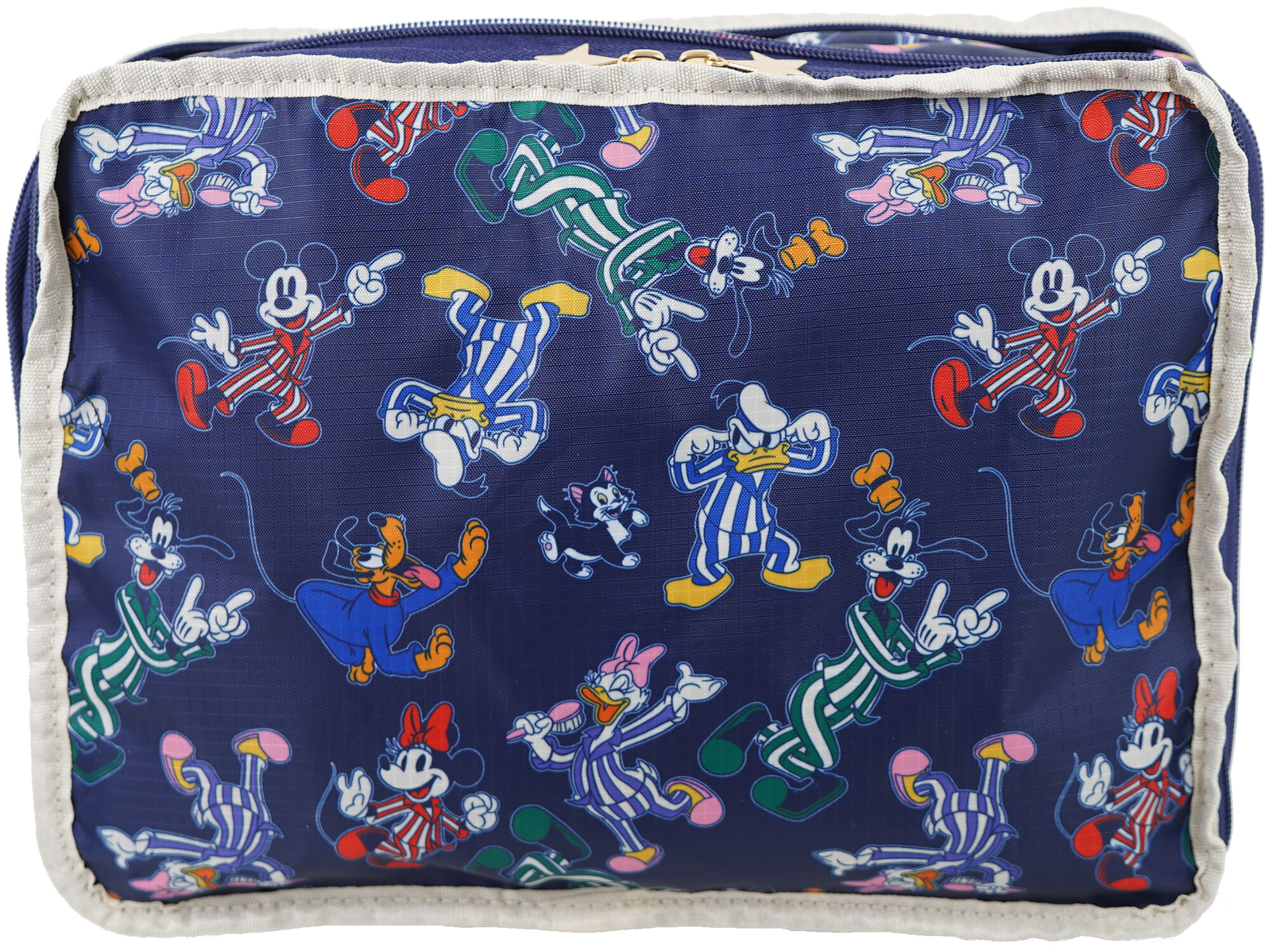 Disney MICKEY AND FRIENDS たっぷり入る! 圧縮収納ポーチBOOK パジャマパーティーデザイン