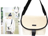 earth music & ecology SHOULDER BAG BOOK BEIGE 《付録》 チャーム付き もこもこショルダーバッグ