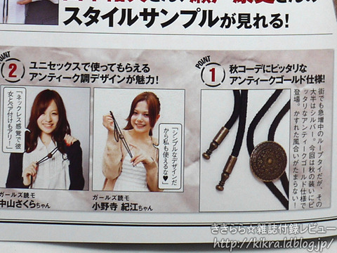 Wego ウィゴー 特製アンティーク ループタイ Samurai Elo サムライ イーエルオー 11年 11月号 ブランドコラボ付録の詳細画像