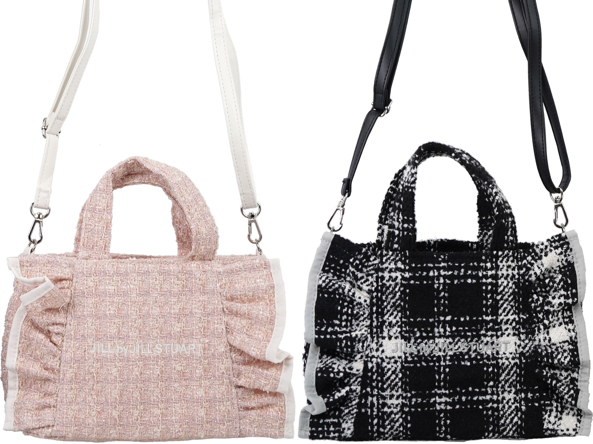 JILL by JILL STUART BOOK ツイードフリルバッグ 全2種