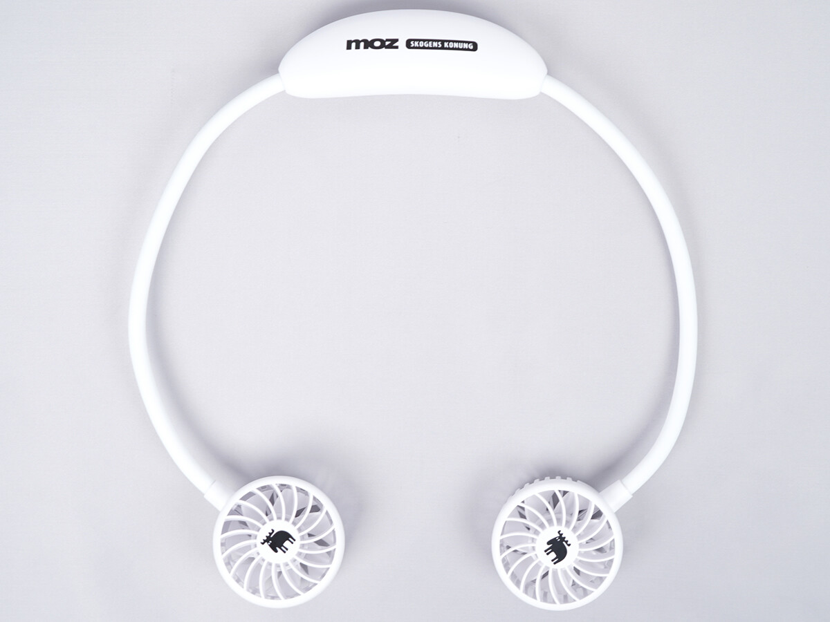 moz OUTDOOR 首掛け扇風機 BOOK WHITE ver.