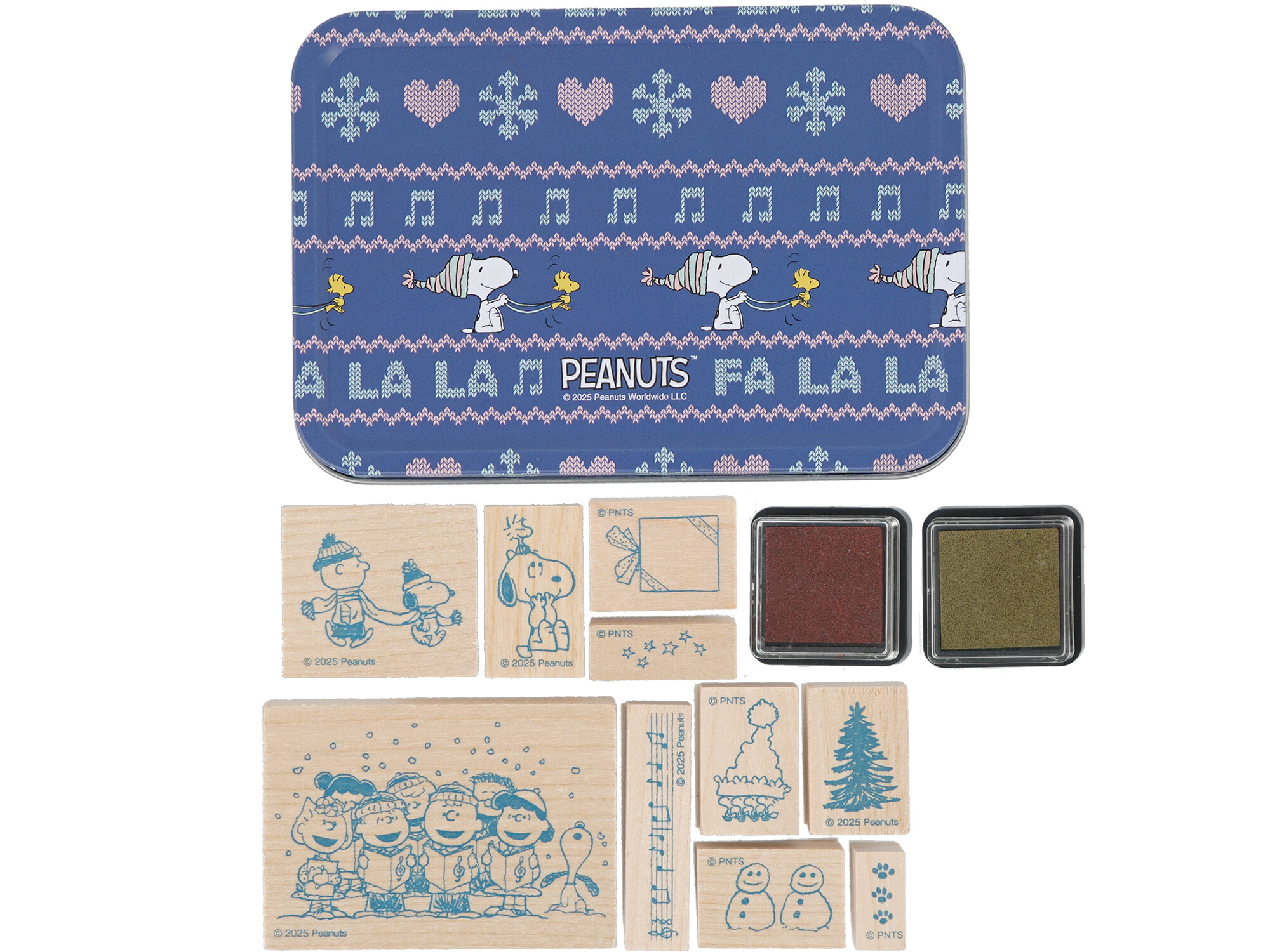 大人のおしゃれ手帖 2026年 1月号 《付録》 SNOOPY [スヌーピー] ニュアンスカラーのインク2色付き缶入りスタンプ10個セット