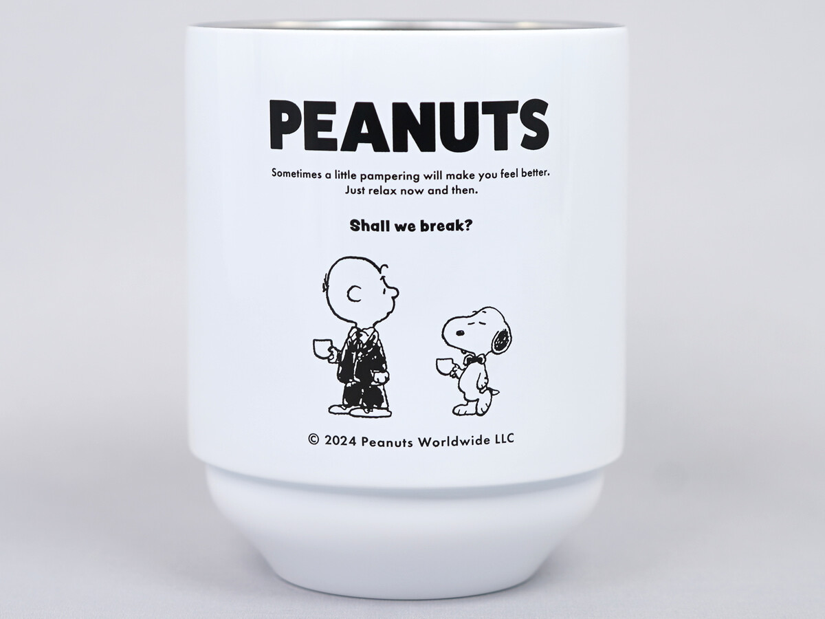 SNOOPY 真空断熱 スタッキングタンブラー BOOK ENJOY CAFE TIME
