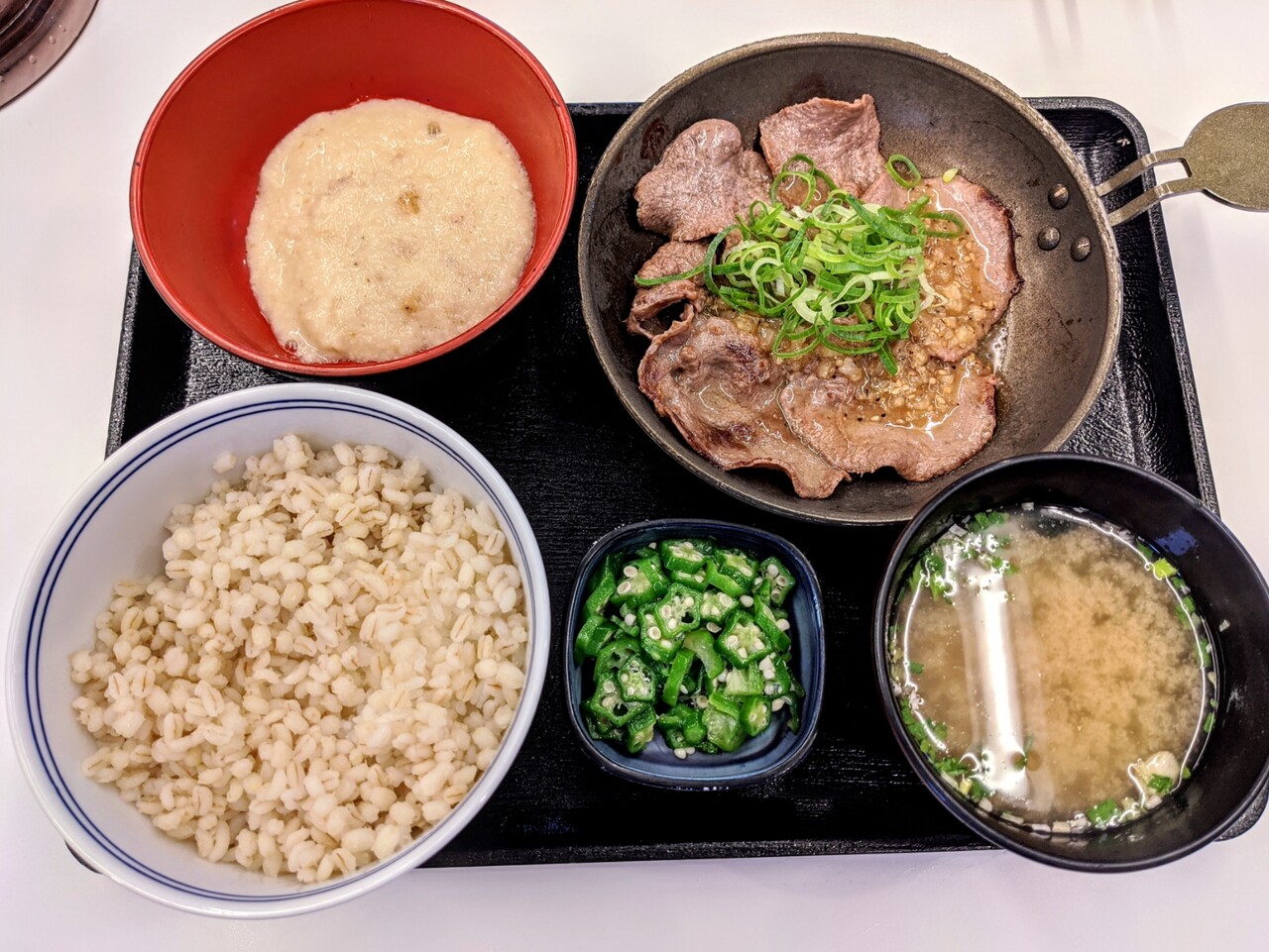 吉野家 松山竹原店 牛たん麦とろ御膳 松山市 新 愛媛さすらい日記