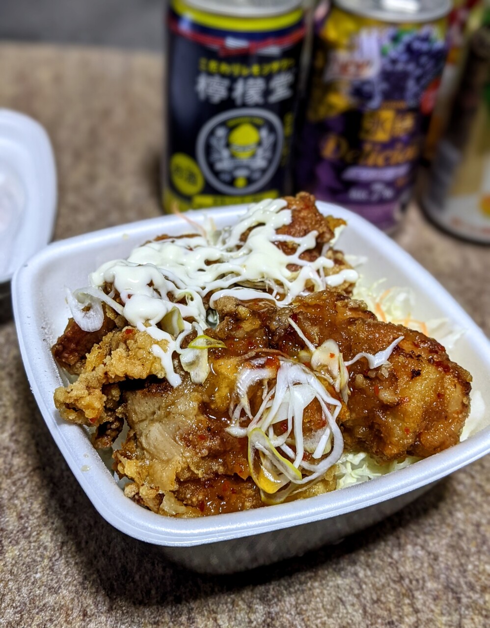 テイクアウト 吉野家 松山竹原店 油淋鶏から揚げ丼 松山市 新 愛媛さすらい日記