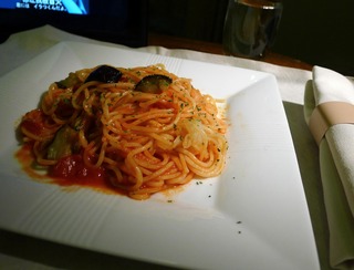 日本航空JALファーストクラスの機内食2012年4月