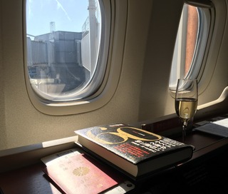 ジャカルタ赴任後17度目の帰国 --日本航空「JL725」便--SKY SUITE 777(スカイスイート777)」