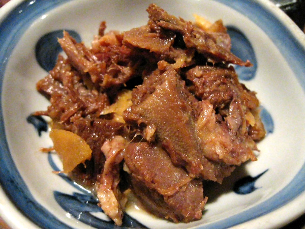 たん焼 忍(しのぶ)の「生姜煮」「しょうがに」