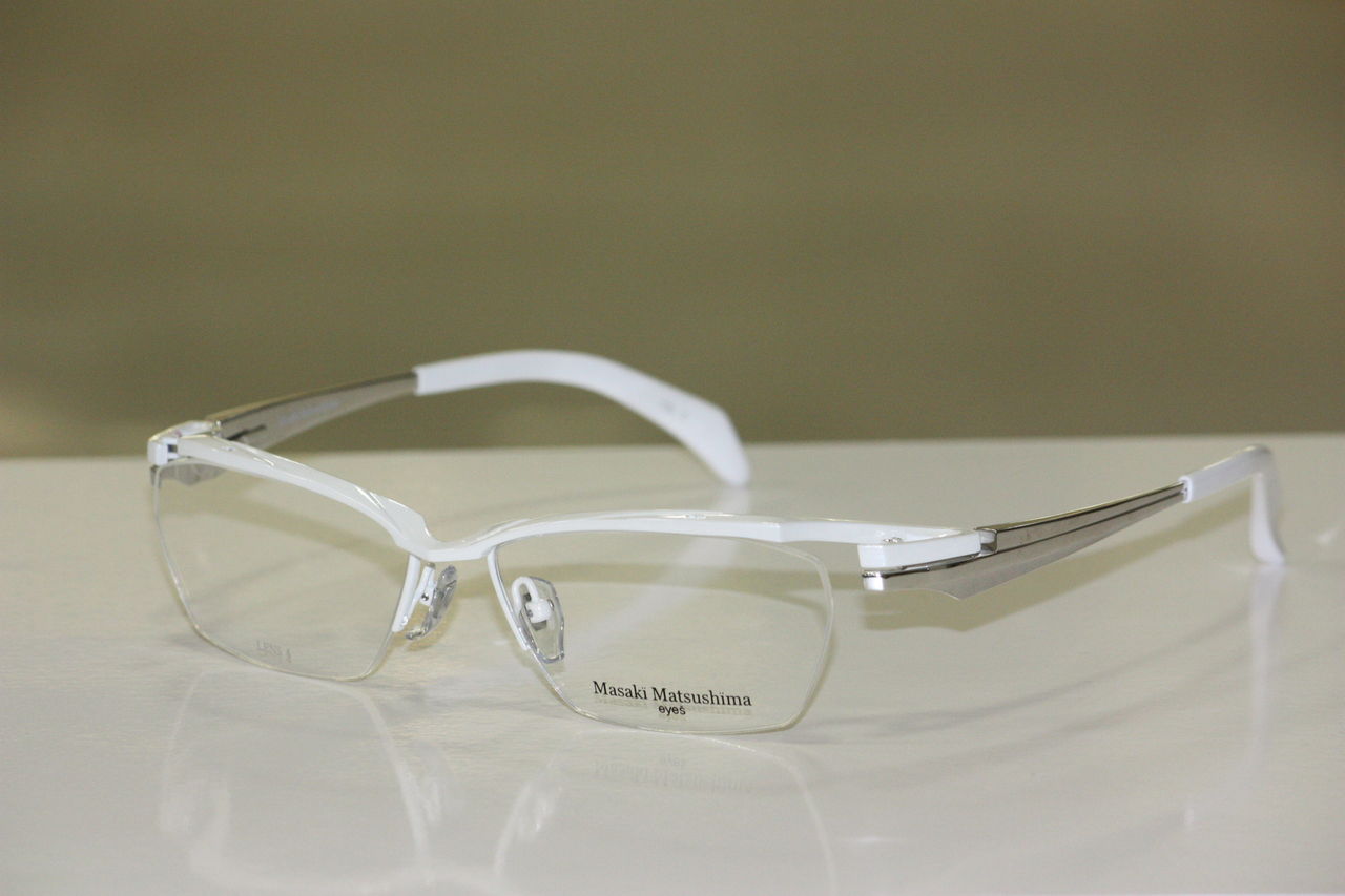 masaki 新品 マサキマツシマ メガネ MF-1165-1 ホワイトゴールド