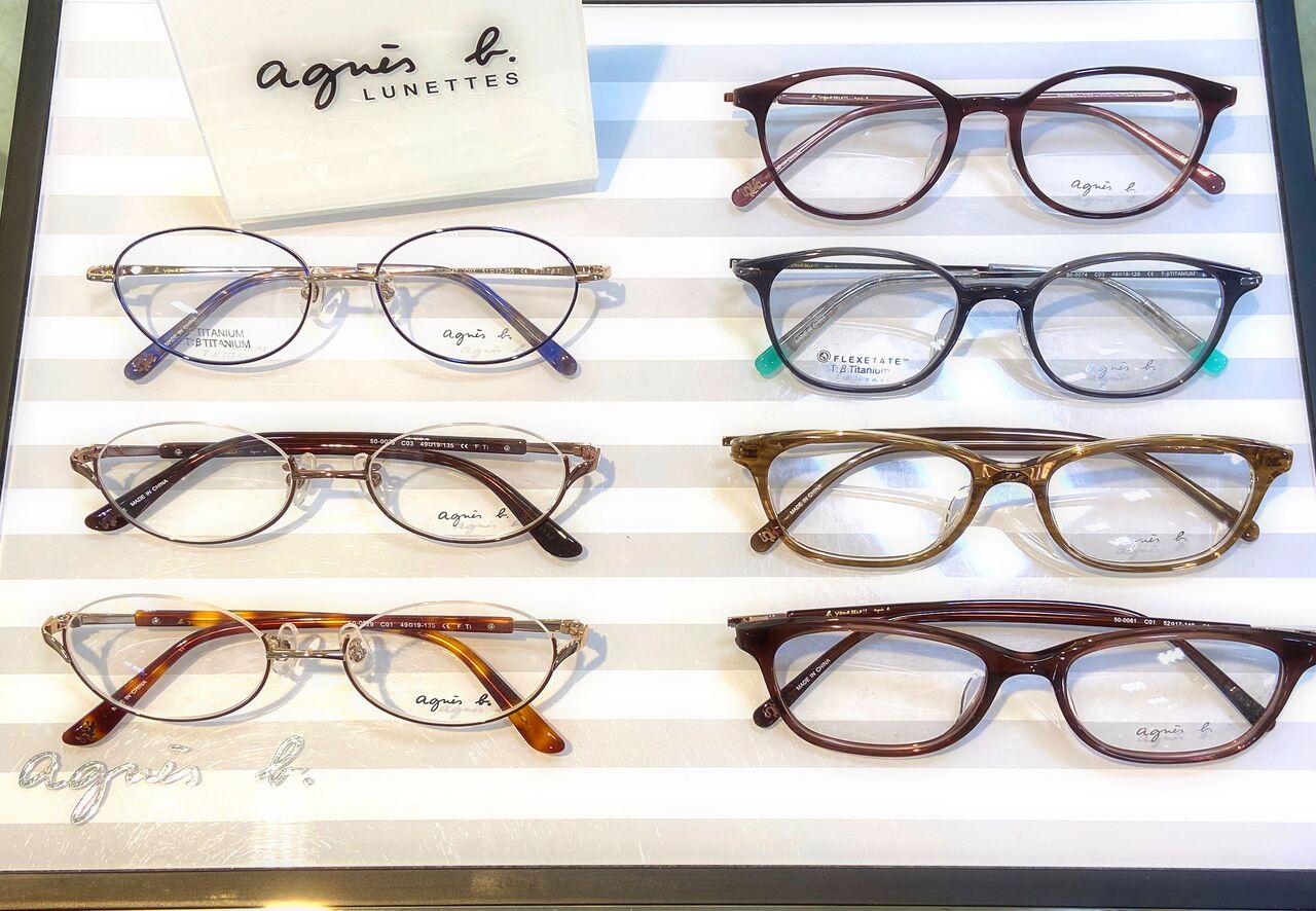 試着のみ：眼鏡屋さん購入。定価23,400円アニエスb細フレーム眼鏡 ...
