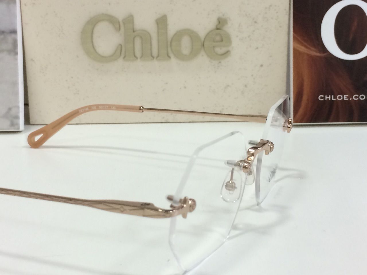 送料無料【Chloe】 クロエ　メガネフレーム CE2146 906　ライトゴールド　国内正規品 Chloe クロエ メガネフレーム CE2146 906 ライトゴールド 国内正規品