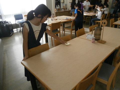 片付けもしっかりと