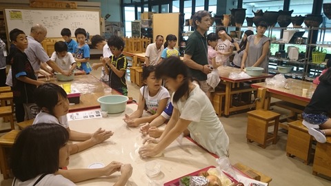 宿泊体験ピザ焼き