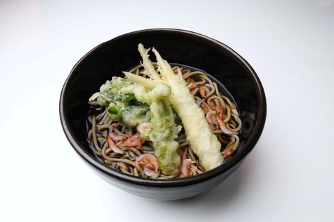 春の旬野菜三種盛り天ぷらそば（加工）