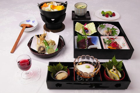 ほうとう小鍋と甲州名産いろどり膳