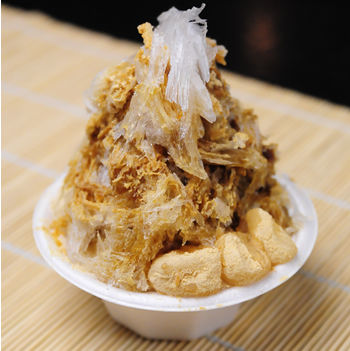 天然氷の桔梗信玄かき氷