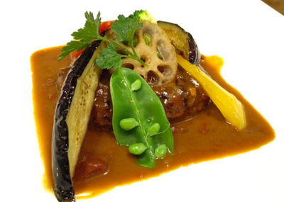 ワインビーフのハンバーグ