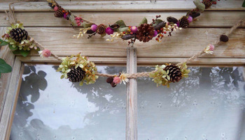 ボタニカルガーランド加工