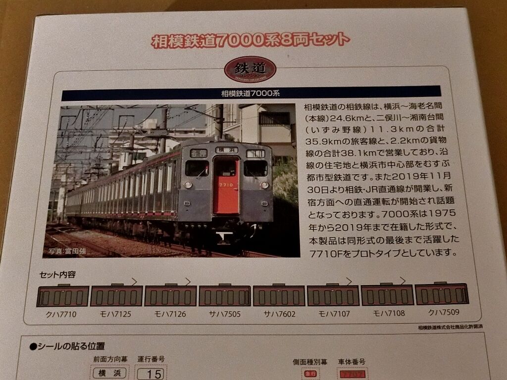 鉄道コレクション 相鉄7000系(2020Ver)を徹底解剖する : 横浜