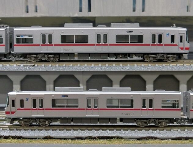名鉄5000系 グリーンマックス】名鉄5000系（ボルスタ付き台車編成・標識灯