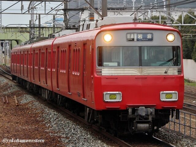 名鉄電車　系統版 名鉄】「三河知立ありがとうトレイン」記念系統板を取り付け開始
