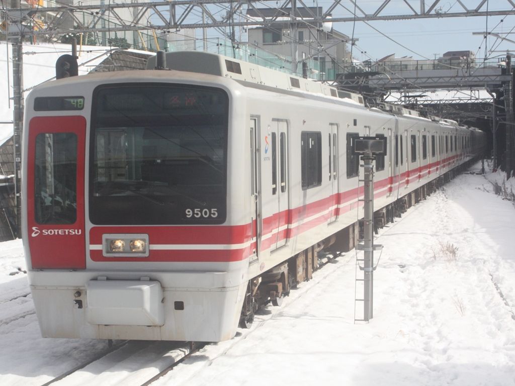 相鉄 雪景色その1 横浜西部急行の備忘録2 きまぐれ鉄道日記帳n