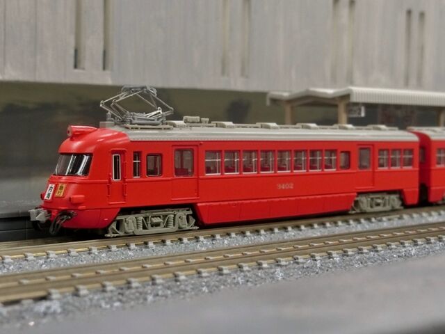公式]鉄道模型(A1054名鉄3400系 (いもむし) グリーン 2両セット