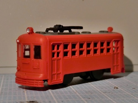 カワイモデル HOゲージ 路面電車 赤色 ☆2024年3月19日(火) カワイモデル閉店 後日談 ～ 試作都電6000形