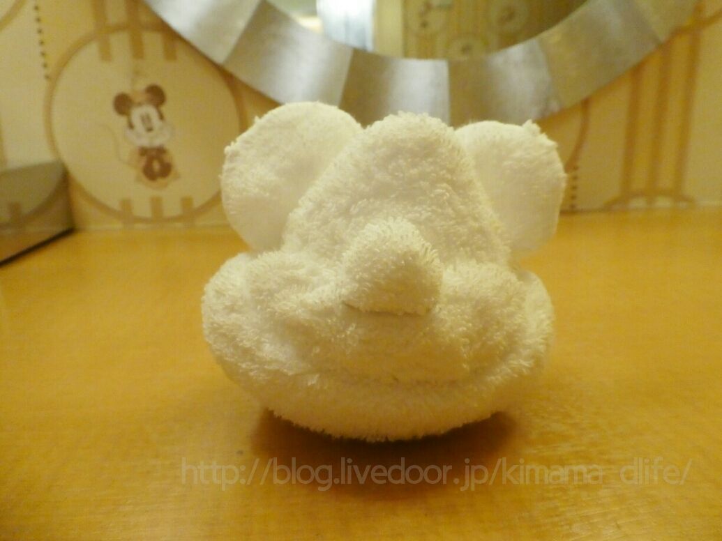 タオルアートのミッキーに感激 気ままにディズニー生活