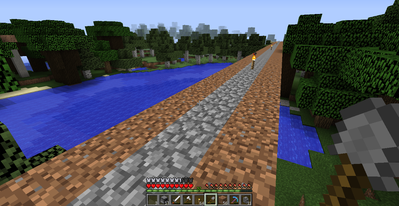 リスポ地点から拠点までの道を造る 気の向くままにマインクラフト Pc