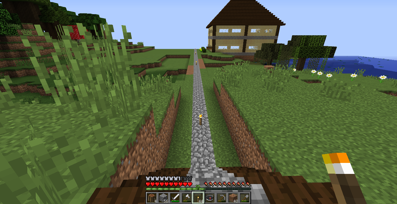 リスポ地点から拠点までの道を造る 気の向くままにマインクラフト Pc リスポ地点から拠点までの道を造る 気の向くままにマインクラフト Pc