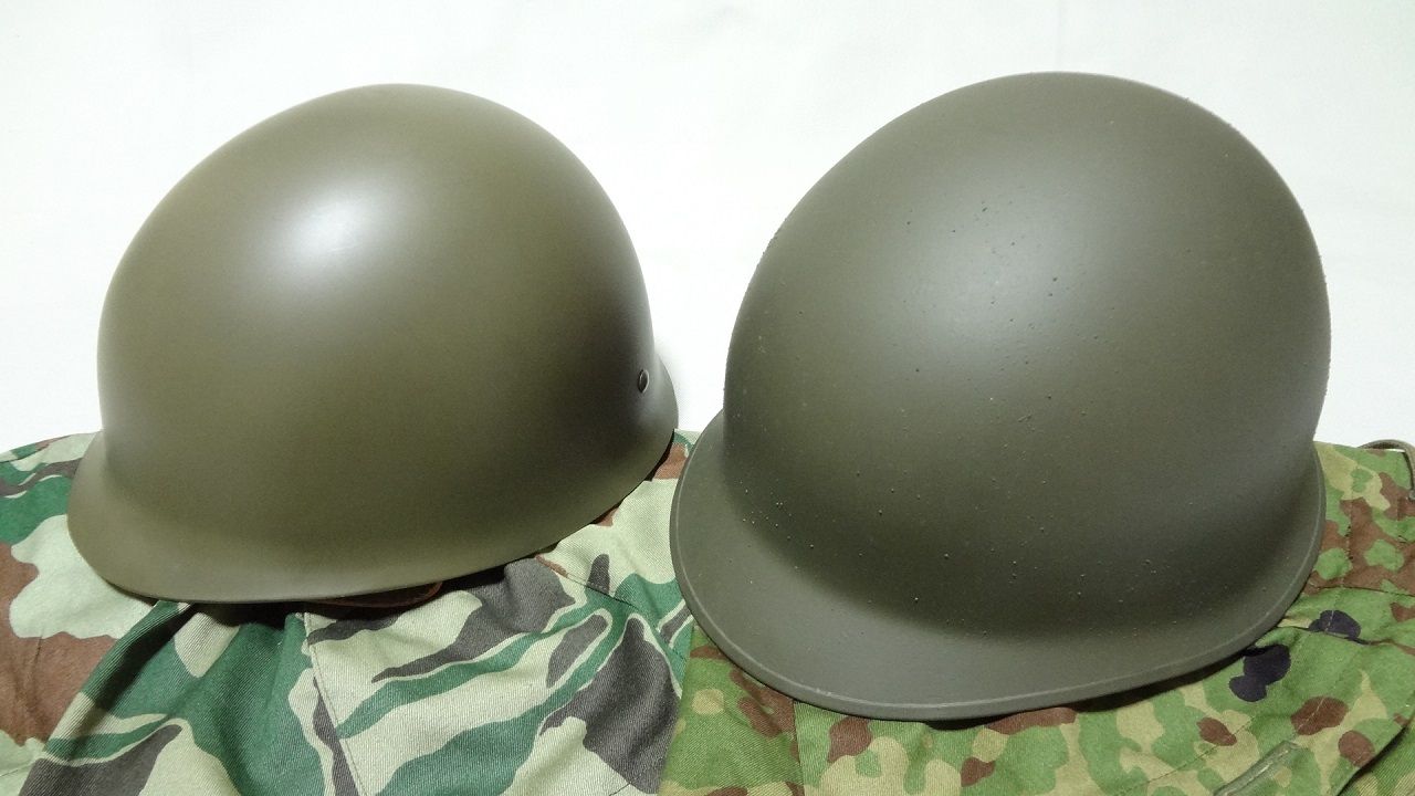 66式鉄帽 当時物 自衛隊 ビンテージ M1型ヘルメット テッパチ本物外帽 