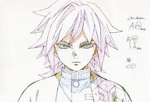 冨岡義勇(正面) 展示原画ポストカード 「鬼滅の刃 キャラクター