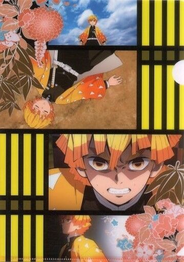 我妻善逸 鬼滅の刃 クリアファイルガチャ アニメイト限定 我妻善逸 鬼滅の刃 クリアファイルガチャ アニメイト限定