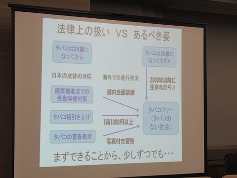 千葉市における受動喫煙対策について 市民の健康を守るために 田那村雅子医師の講演 日本共産党千葉市議 中村きみえのブログ