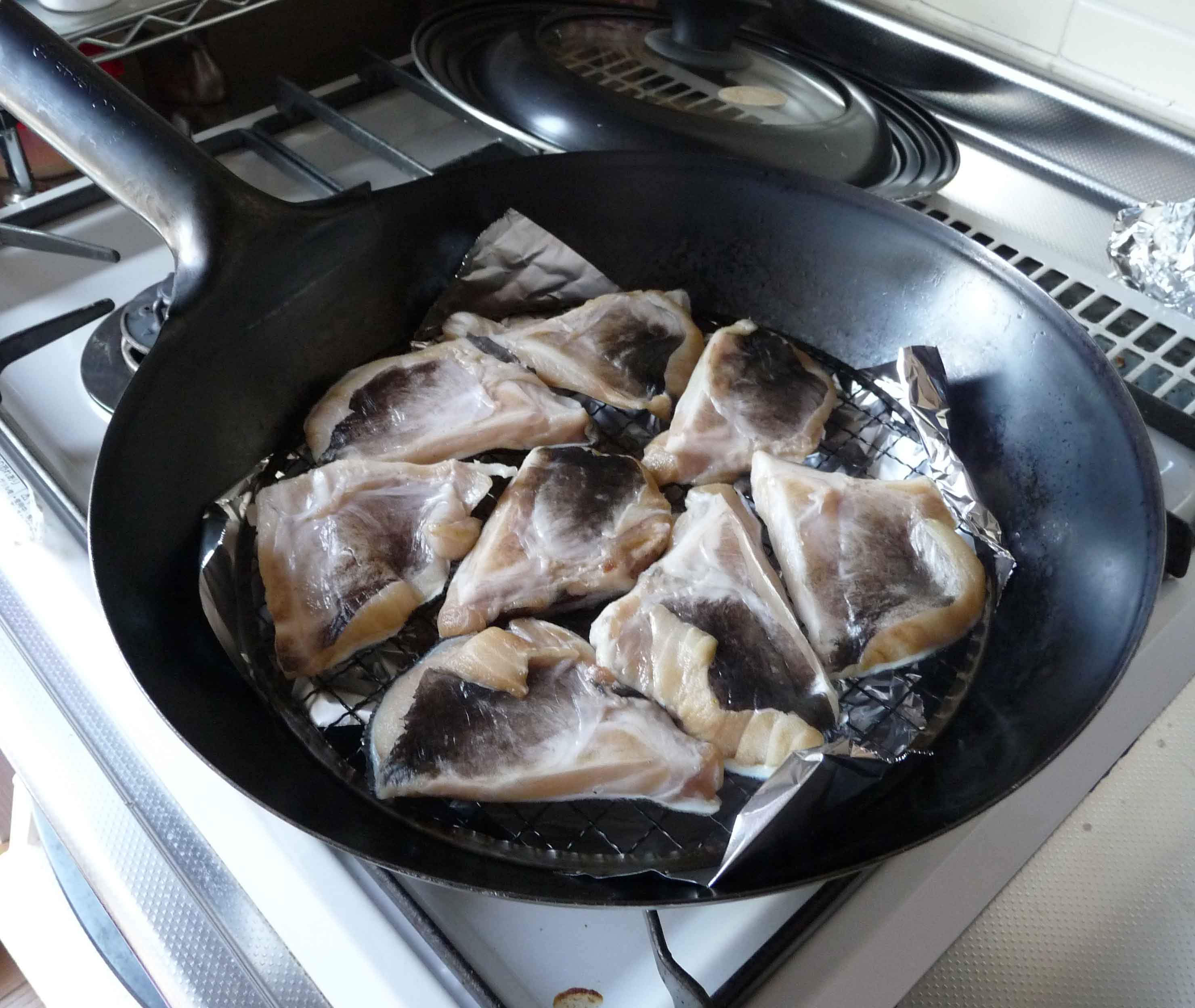 銀ダラカマの燻し焼き S A K U R A