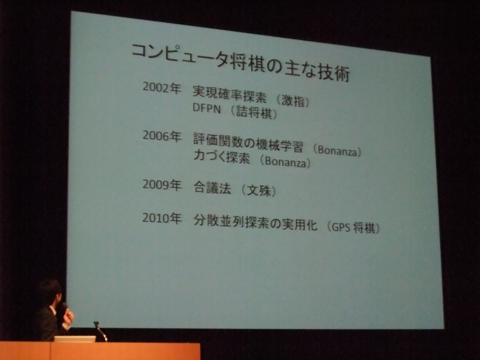 講演 将棋プログラムbonanzaの仕組み 保木邦仁さん 電気通信大学先端領域教育研究センター特任助教 Bmc ロードバイク 乗り経営コンサルの感動 サイクリング備忘録 有限会社キャタリスト軟式hp