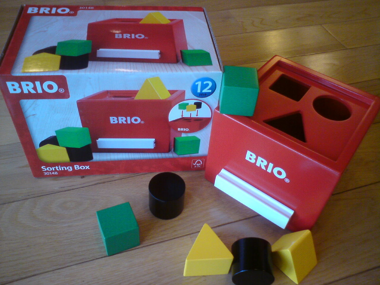 定番の型はめ玩具 形合わせボックス Brio ブリオ 社 スウェーデン 木のおもちゃで楽しい子育て