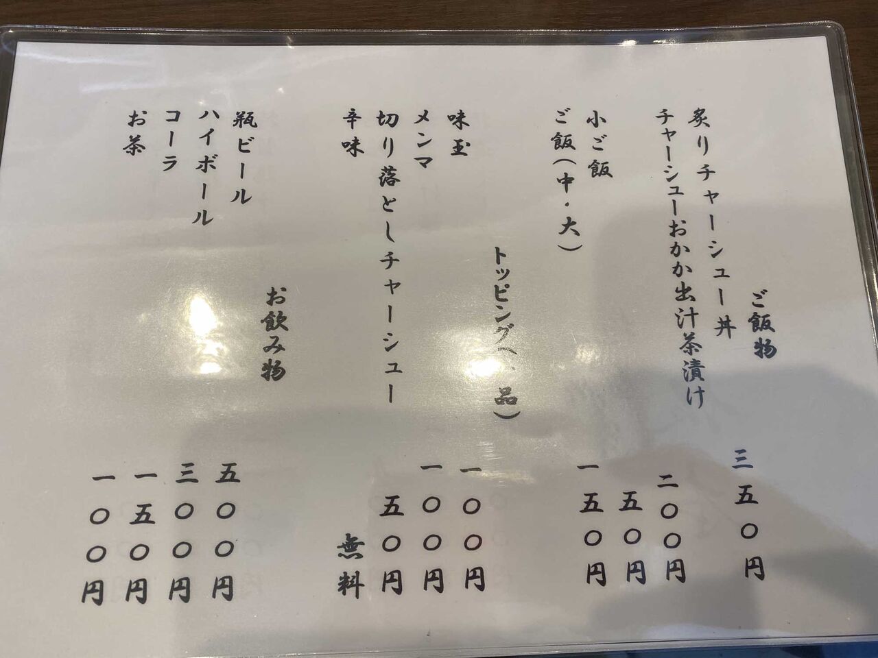 麺屋 坂本 ３回目 麺一杯