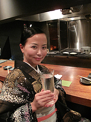 6鶏料理:喜楽長・日本酒・滋賀・生原酒@焼鳥・sumiyaki燈(炭焼きあかり)・丸太町・京都
