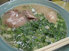料理:ラーメン(塩とんこつ)500円@長浜ラーメン味心・雑餉隈