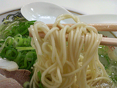 料理:ラーメン麺@元祖長浜ラーメンぶんりゅう