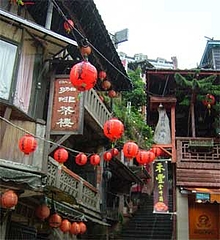 九ふんの町並み1@台湾