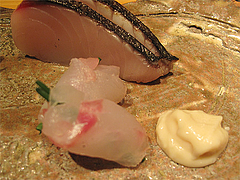 8料理:お造り・酒粕クリームソース@鮨ダイニング太兵衛・博多区古門戸町